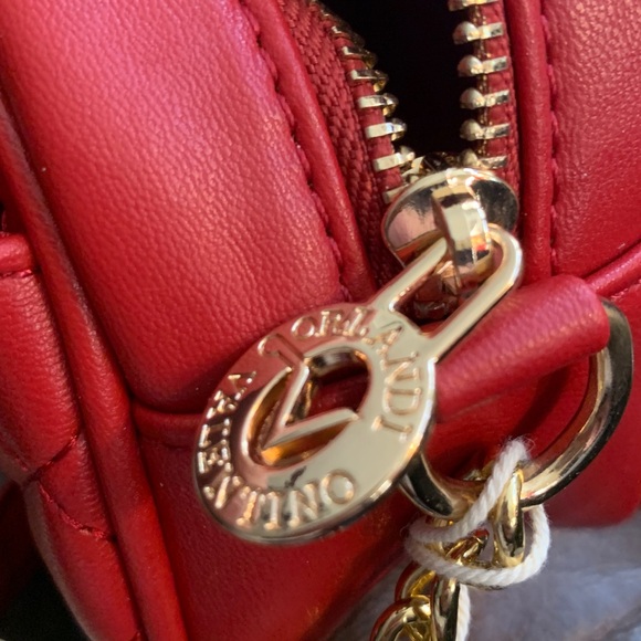 Valentino Orlandi Red Quilted Crossbody Bag - Picture 6 of 6